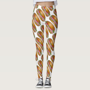 Leggings Jambon et fromage Hoagie Sous-marin Sandwich Alime