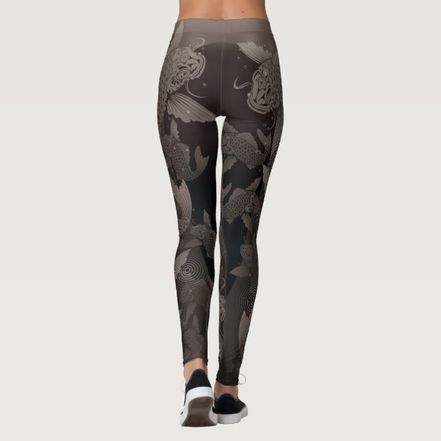 Leggings Japanese carp_line4@miyasan (Dos)