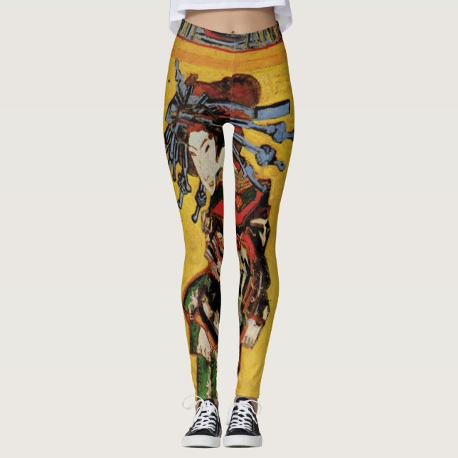 Leggings Japonais Courtesan Oiran par Vincent van Gogh (Devant)