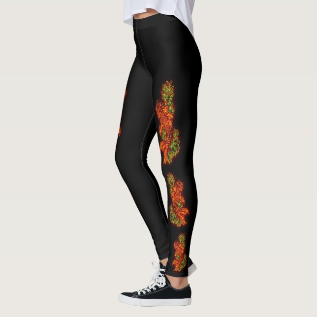 Leggings japonais Koi (Gauche)