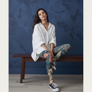 Leggings Japonais Tattoo Art Sea Creatures