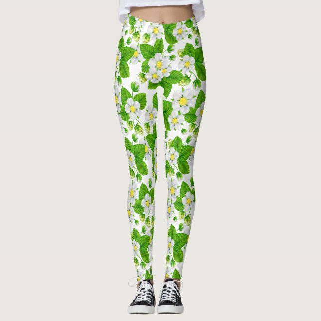 Leggings Jardin de fraises 2 (Devant)