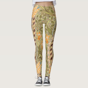 Leggings Jardin de jonquilles William Morris Fleur Classiqu