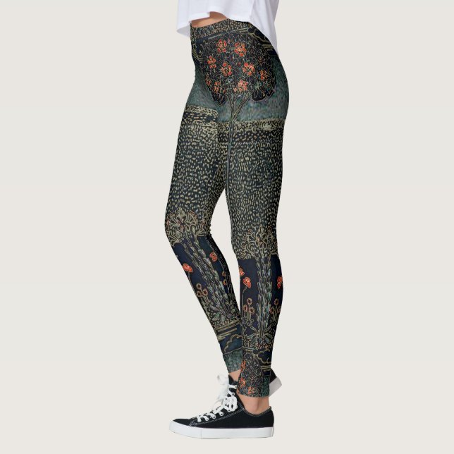Leggings Jardin de nuit d'art déco (Gauche)