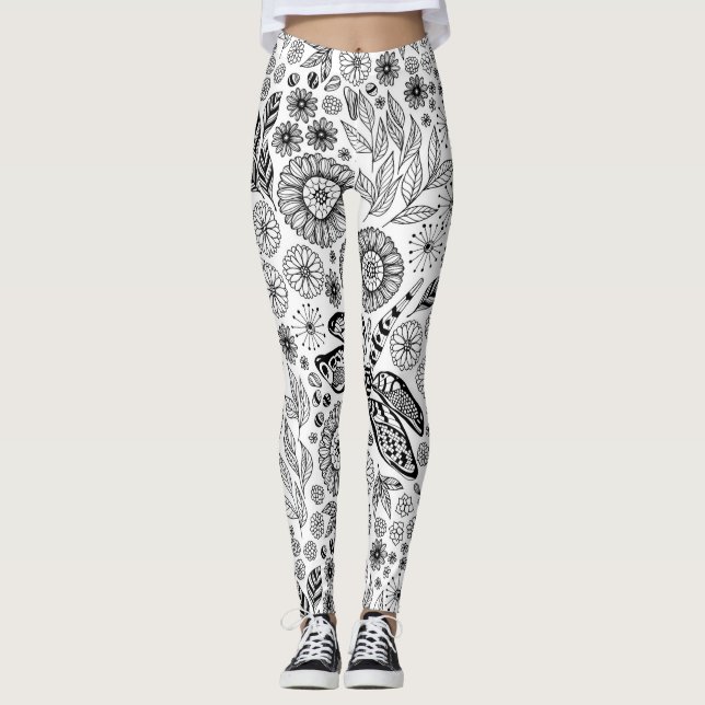 Leggings Jardin des libellules (Devant)