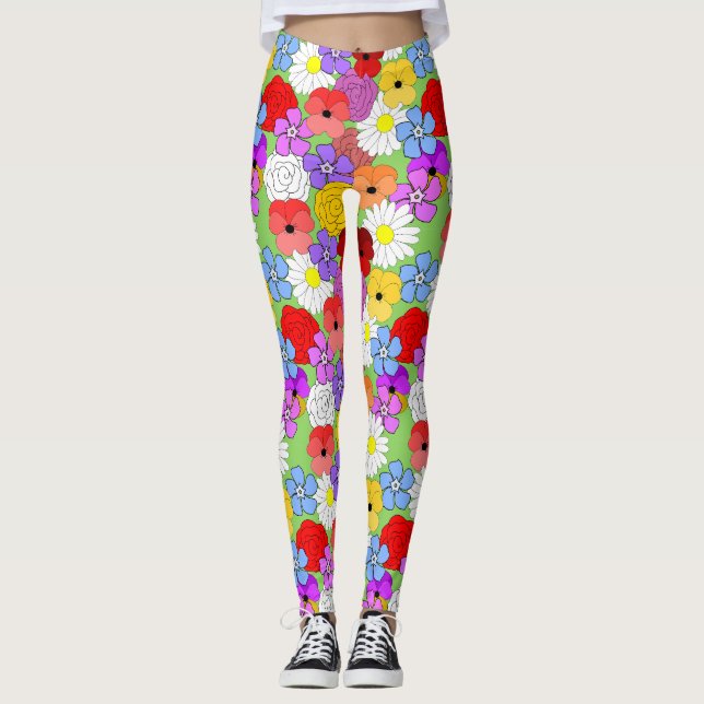 Leggings Jardin fleuri (Devant)