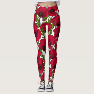 Leggings Jardin Red Poppy 2