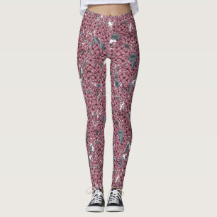 Leggings Jardin rose Lilac