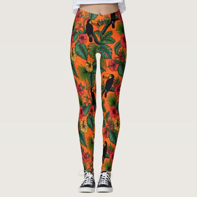 Leggings Jardin toucan (Devant)