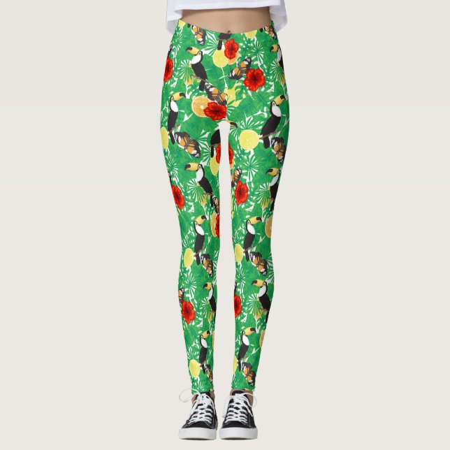 Leggings Jardin tropical (Devant)