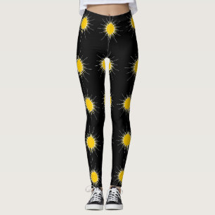 Leggings Jaune brillant soleil brillant