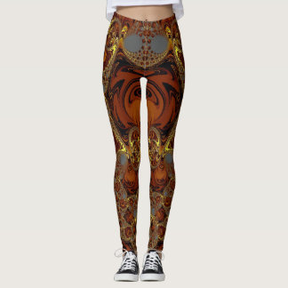 Leggings ~ Jaune, Brown et gris