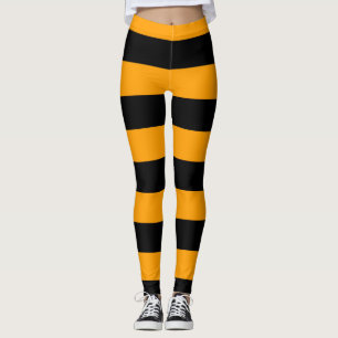 Leggings Jaune d'abeille et jambières triées