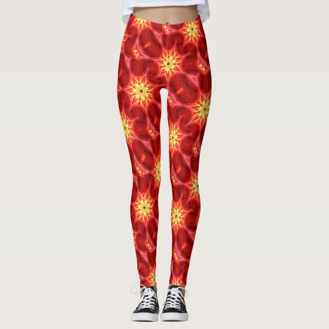 Leggings jaune sonne rouge (Devant)
