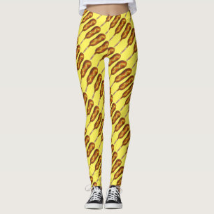 Leggings Jaune State Fair Chien de maïs Chien de moutarde C