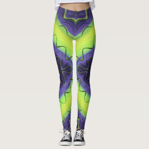 Leggings ~ jaune violet ~ Original