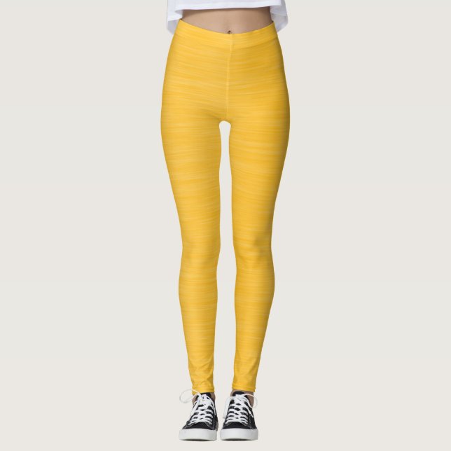 Leggings Jaunes d'or - Pantalon de Yoga St. Patric (Devant)