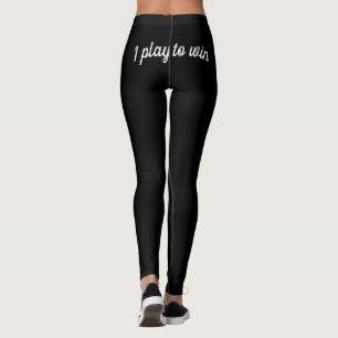 Leggings Je joue pour gagner Choisir des jeux de couleurs S