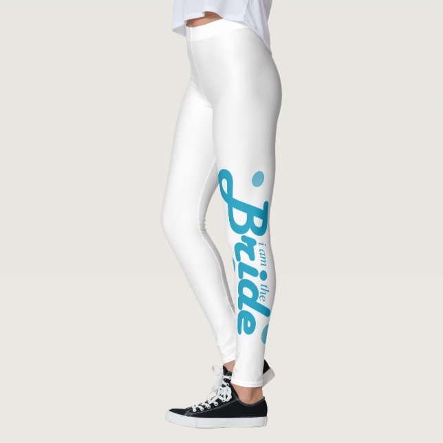 Leggings Je suis les guêtres de jeune mariée, nuptiales (Gauche)