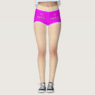 Leggings Je suis un mignon corsé de poignets à cuire