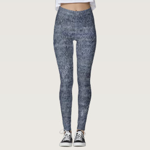 leggings Jeans Blue Red florat modern black chic