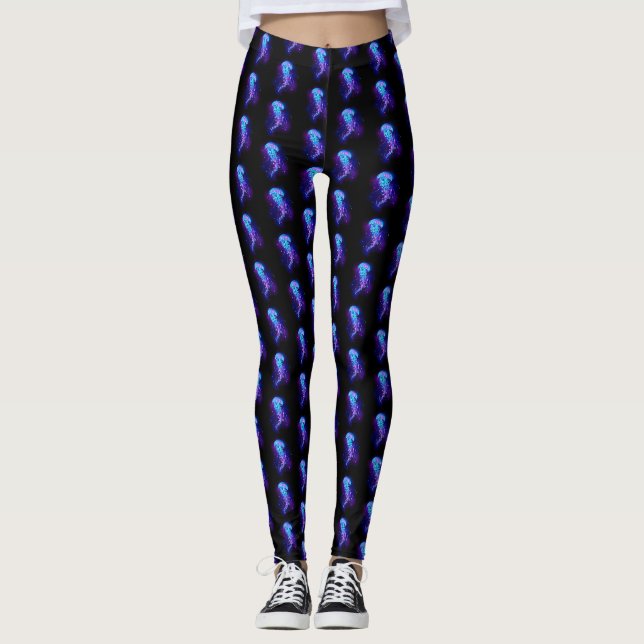 Leggings Jellyfish éclatante couleur (Devant)