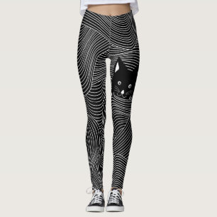 Leggings Jetez un coup d'oeil les guêtres d'un chat de huer
