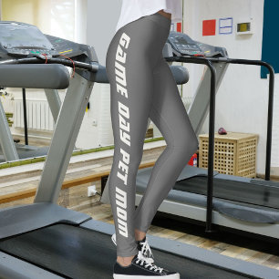 Leggings Jeu de Maman de Chien Jour Foncé Métallisé Brillan