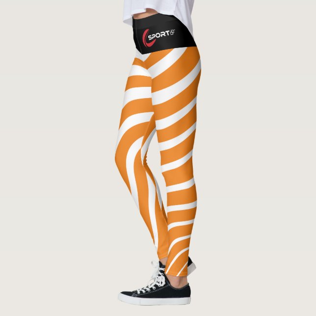 Leggings Jeu d'Orange Zebra (Gauche)