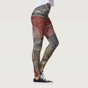 Leggings Joint en soie royal de dragon