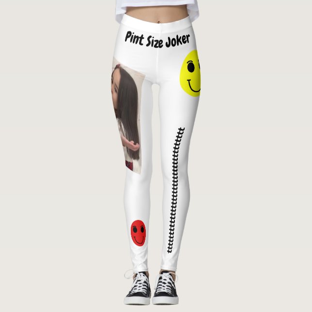 Leggings Joker de taille de pinte : Le caniche français (Devant)