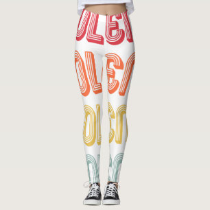 Leggings JOLENE Poison Nom Personnalized Retro Vintage 80s