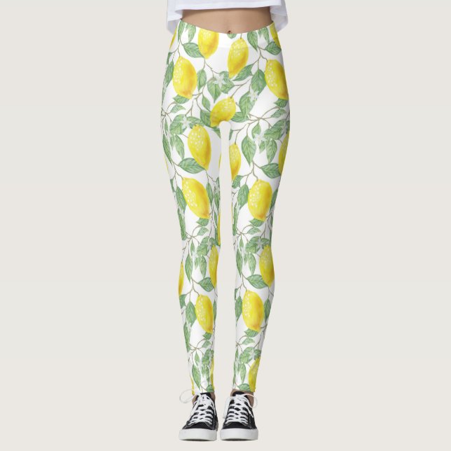 Leggings Joli citron jaune (Devant)