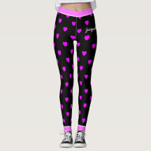Joli Coeur rose sur NOIR