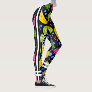 Leggings Joli design de mode fruit motif l Coloré