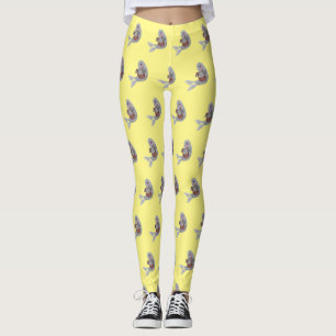 Leggings Joli dessin animé sur le phoque du Groenland