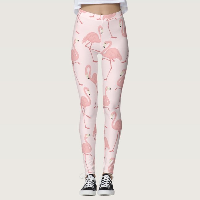 Leggings Joli Flamant rose rose (Devant)