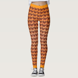 Leggings Joli Monarque d'or Papillons Tons d'orange