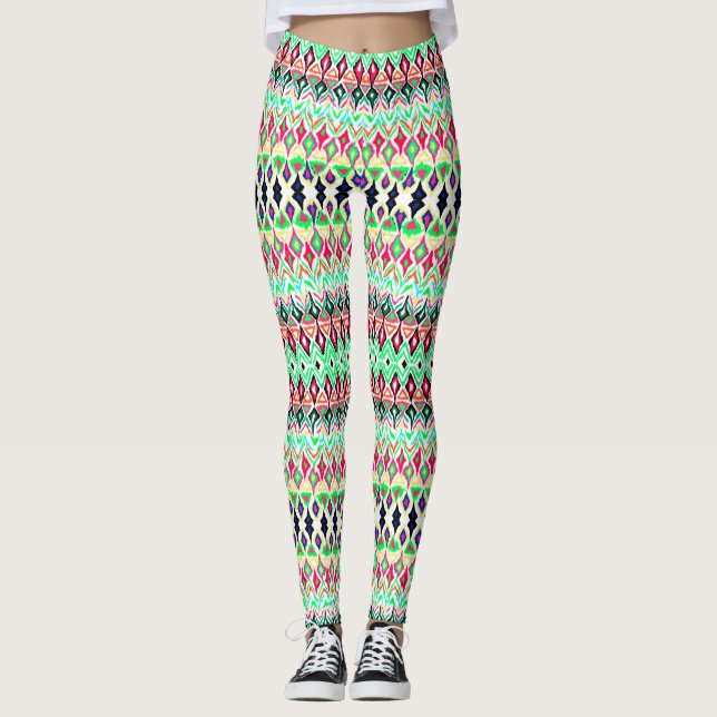 Leggings Joli motif coloré (Devant)