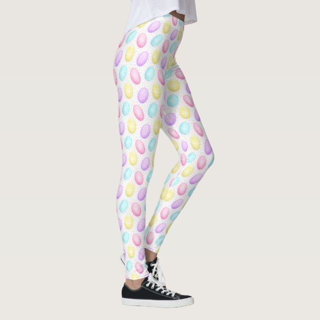 Leggings Joli Motif coloré OEuf de Pâques (Droite)