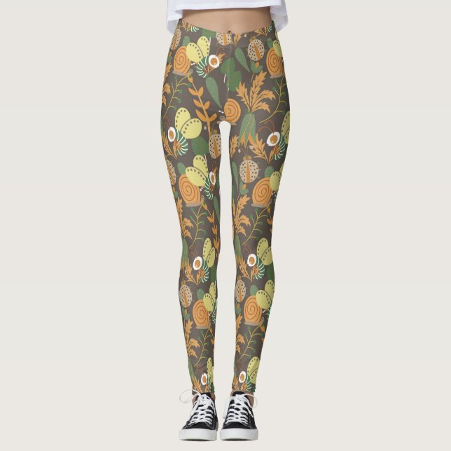 Leggings Joli motif floral (Devant)
