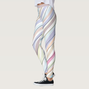 Leggings Joli Pastel Design Abstrait