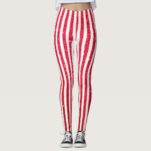 Leggings Joli Sucre de canne de Noël Parties scintillant Mo