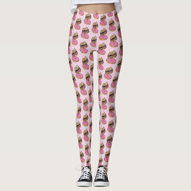 Leggings Jolie fentes dorées reposant sur des jambières de  (Devant)