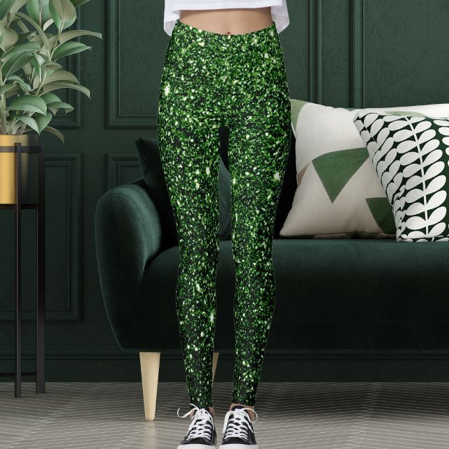 Leggings Jolie Parties scintillant verte moderne Étincelles (Créateur téléchargé)