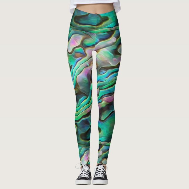Leggings Jolie peinture Paua Abalone Leging (Devant)