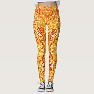 Leggings Jolie texture jaune "Ratti_Creative_Arts"