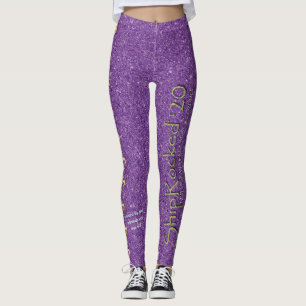 Leggings Jolies femmes mauves Parties scintillant SR20