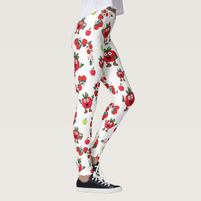 Leggings Jolies pommes souriantes (Droite)