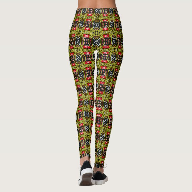 Leggings Jouer des cartes motif (Dos)